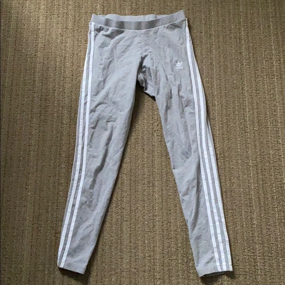 adidas Pants - Adidas three stripe logo leggings